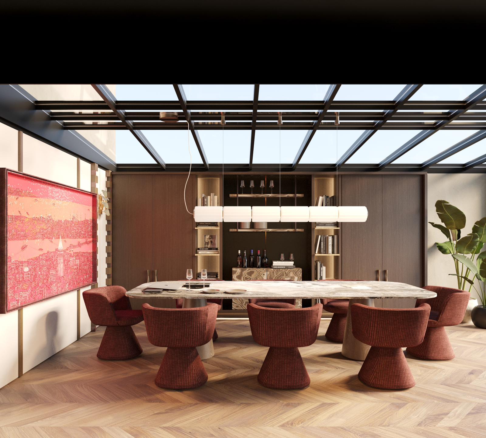 Gümüş İşlemeli Sehpa